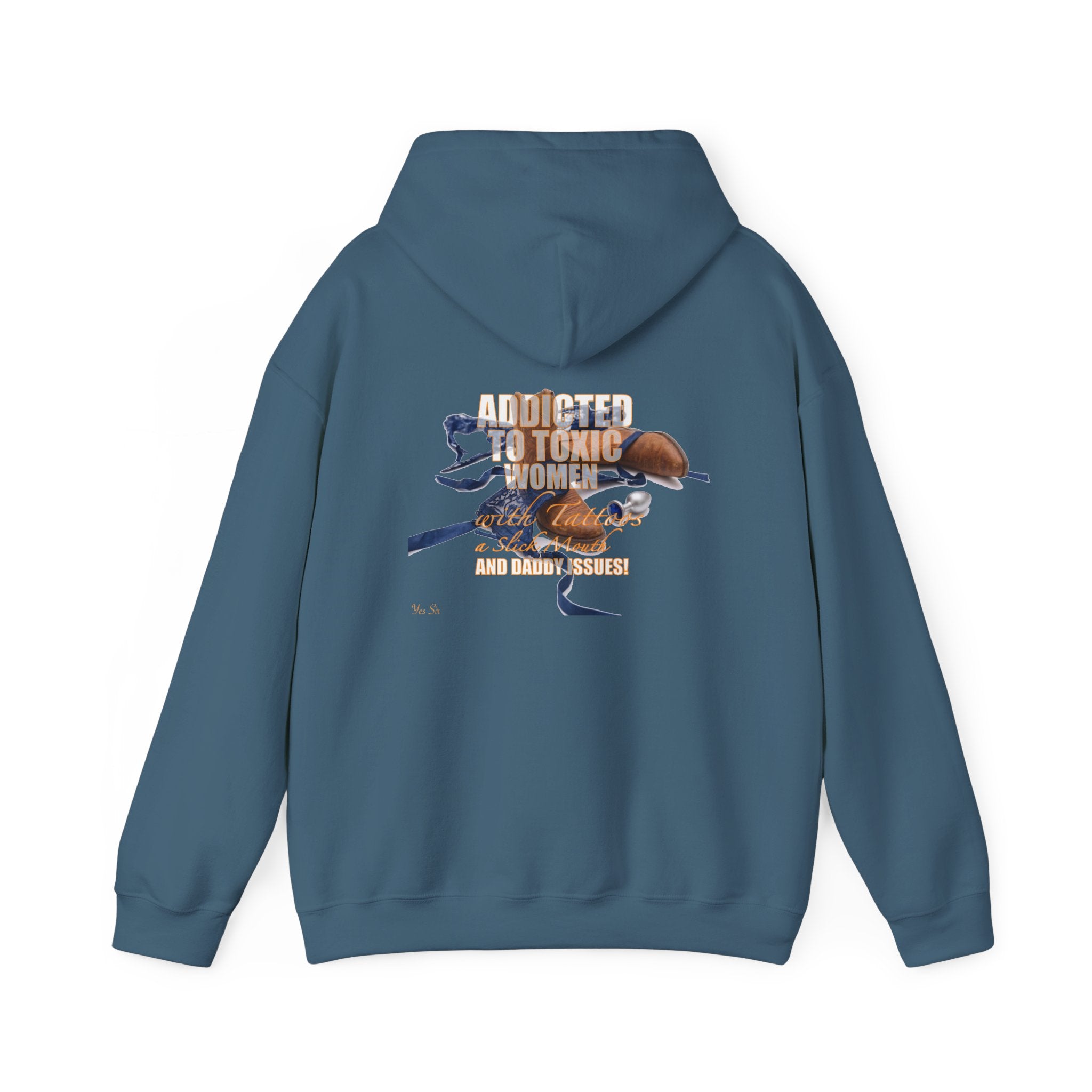 Addicted | Yes Sir Hoodie | Recovering Addict Graphic Hoodie