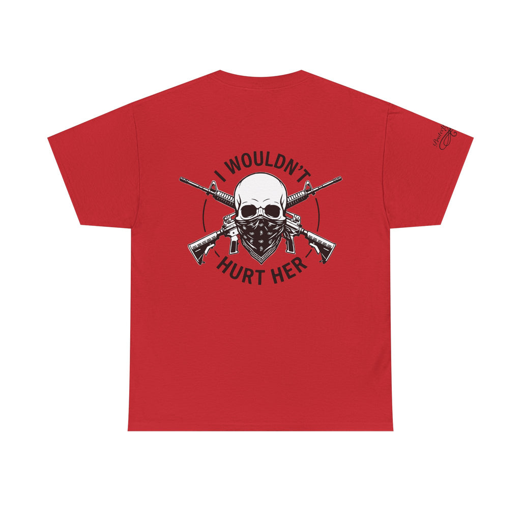 Protective Dad Assault Rifles T-Shirt | Here’s Your Warning