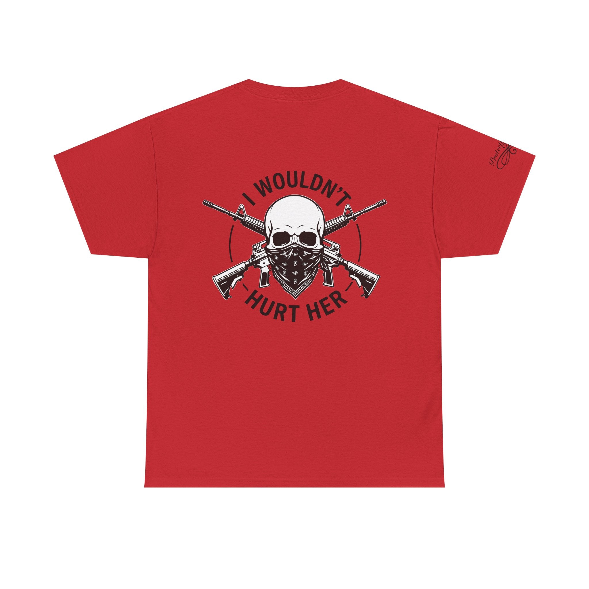 Protective Dad Assault Rifles T-Shirt | Here’s Your Warning
