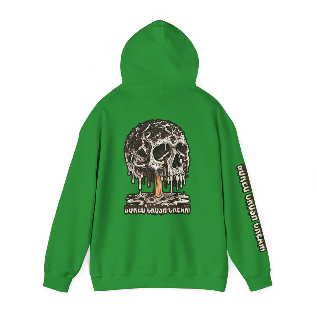 Skullcream-Goreo Crush Cream Hoodie | Dripping Skull Graphic