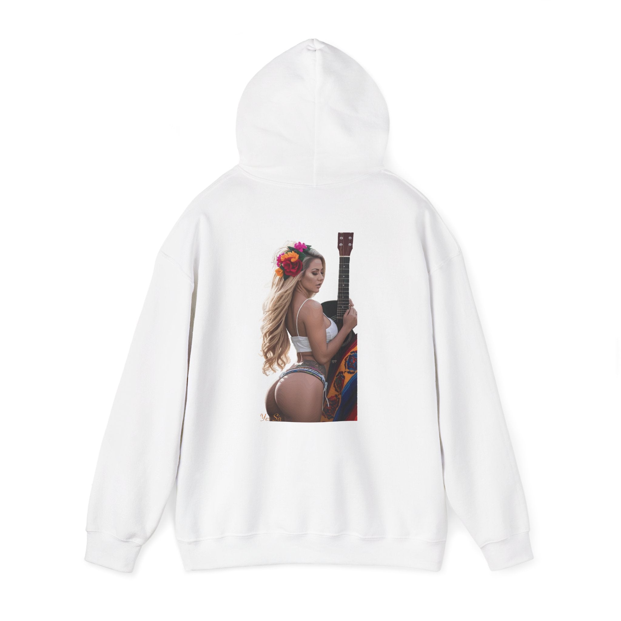 Pretty Flowers Yes Sir Hoodie | Parental Advisory  for the Bearded