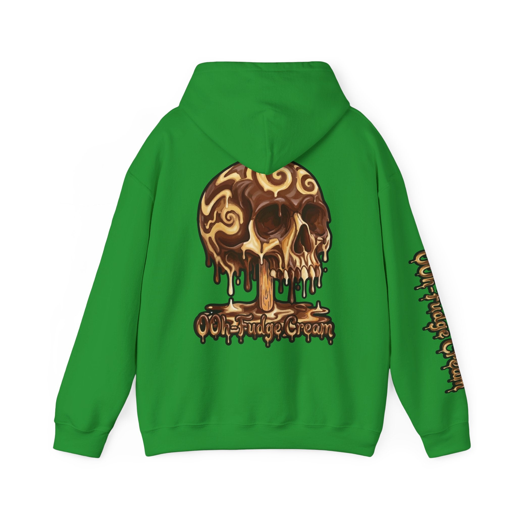 Skullcream-Ooh-Fudge Cream Hoodie | Dripping Skull Graphic