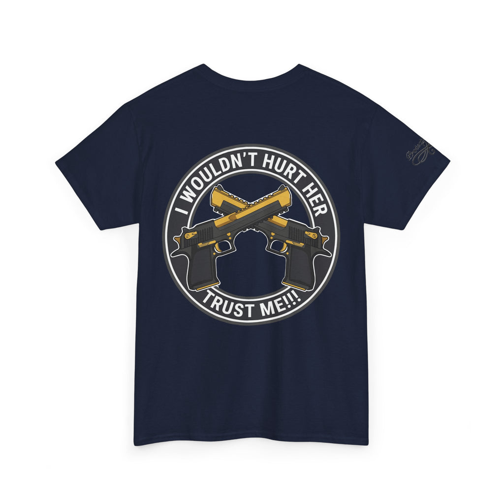 Protective Dad Pistols T-Shirt | Here’s Your Warning