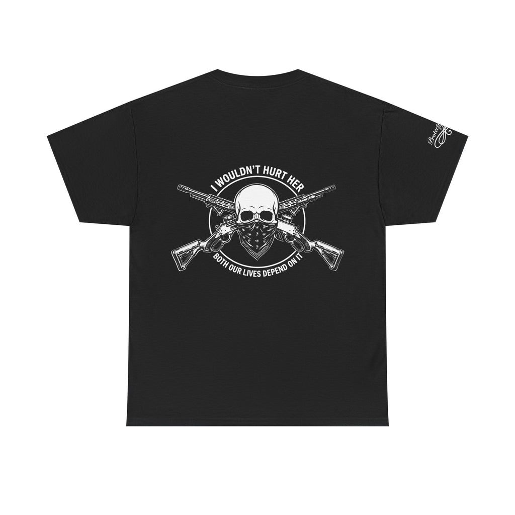 Protective Dad-Lever Actions T-Shirt | Here’s Your Warning | White Font