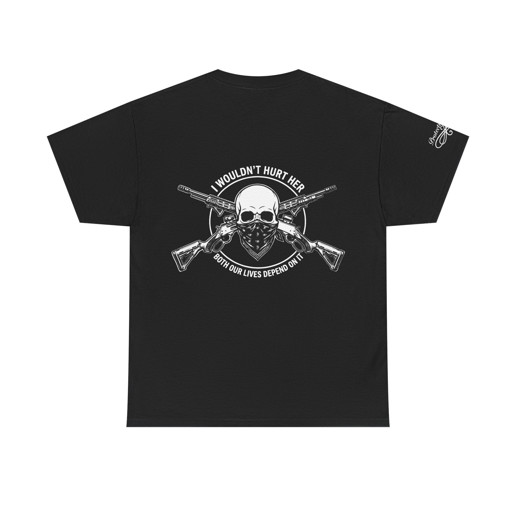 Protective Dad-Lever Actions T-Shirt | Here’s Your Warning | White Font