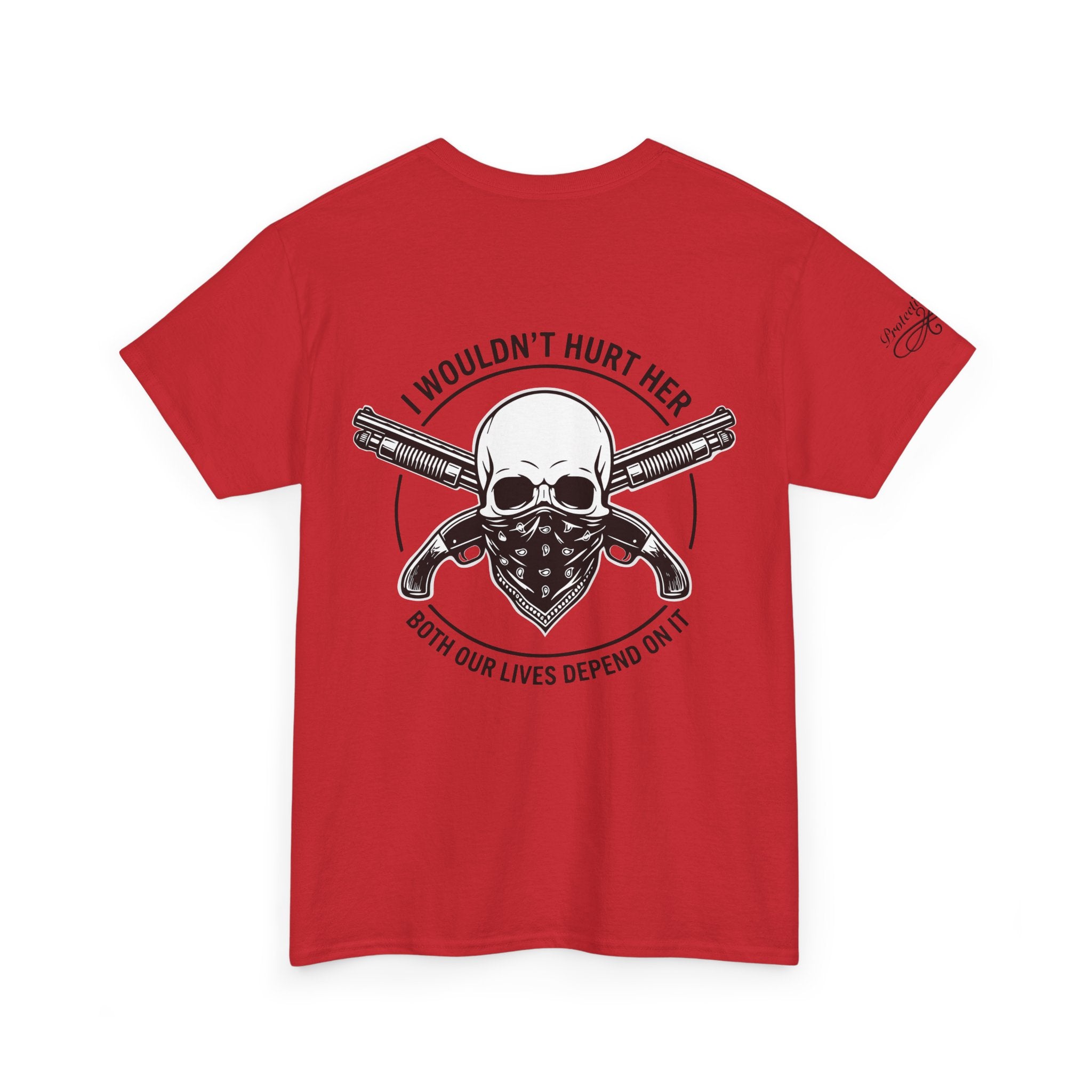 Protective Dad Sawed Off Shotguns T-Shirt | Here’s Your Warning
