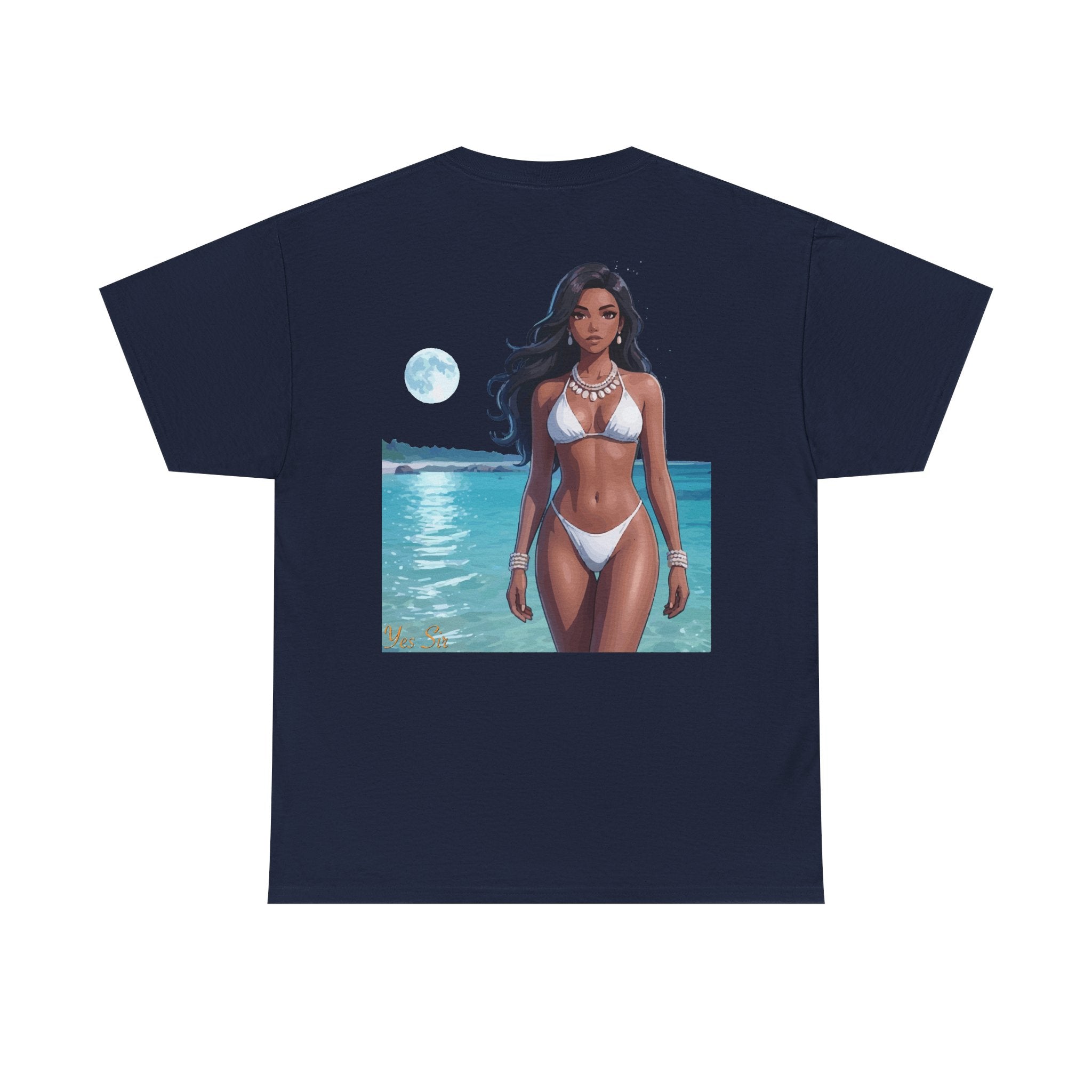 Under the Moon Light Yes Sir T-Shirt | Parental Advisory  for the Bearded