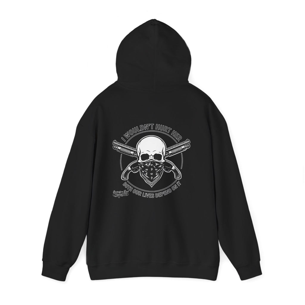 Protective Dad Sawed Off Shotguns - Hoodie | Here’s Your Warning