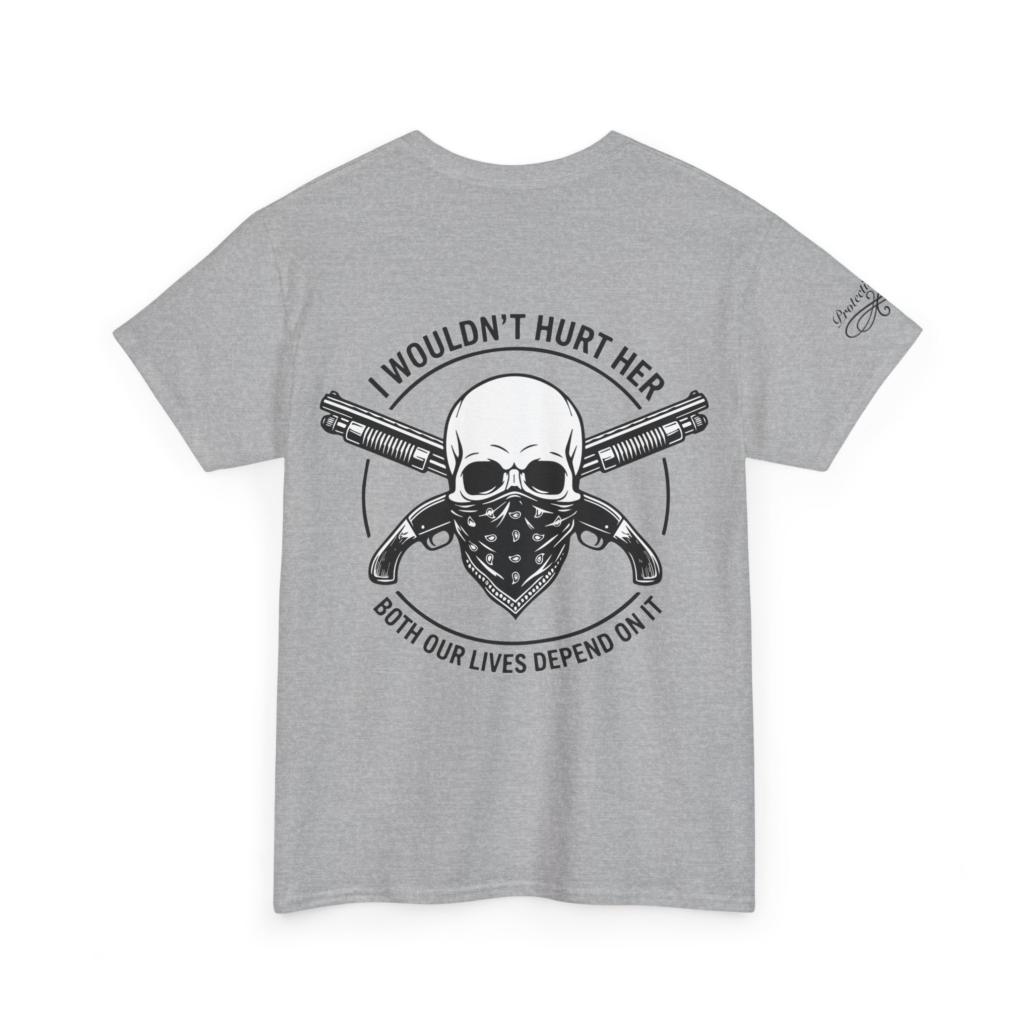 Protective Dad-Assault Rifle T-Shirt | Here’s Your Warning