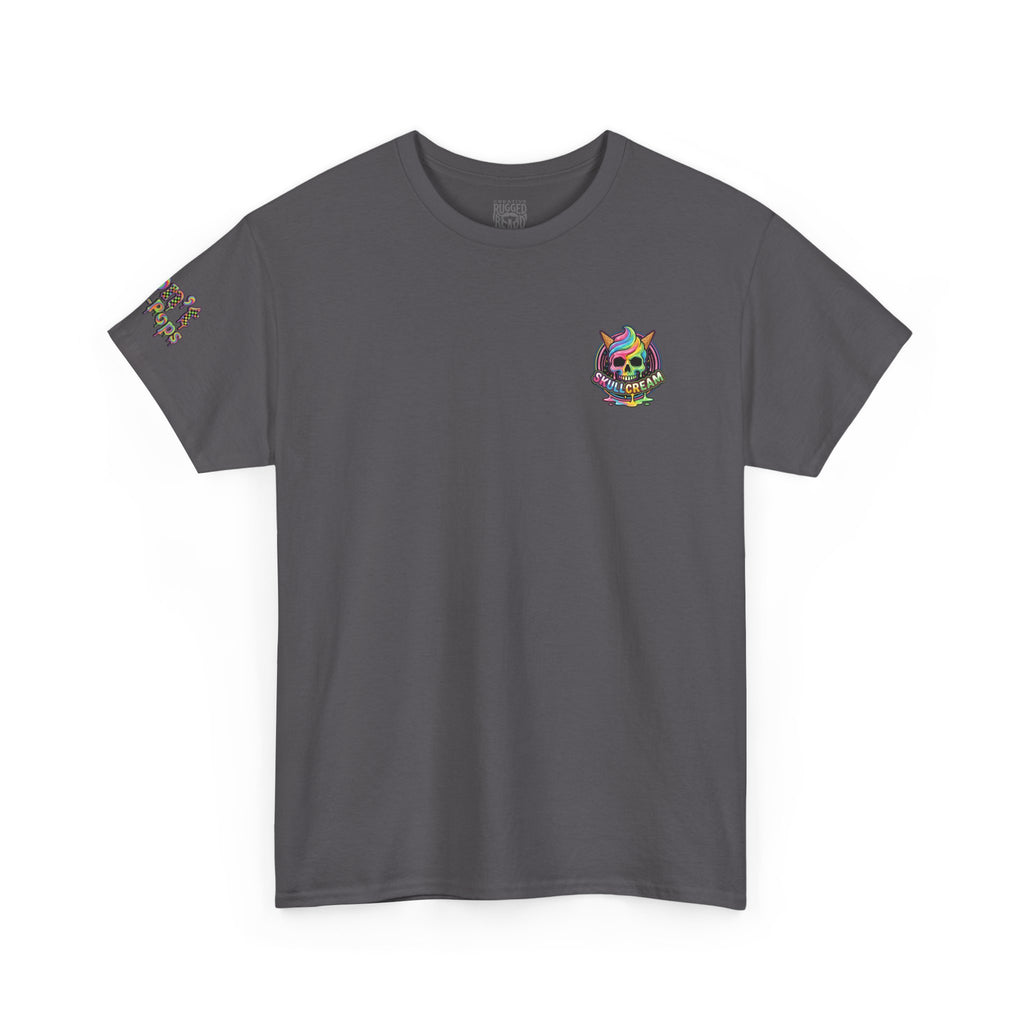 Skullcream-Don’t Push-Pops T-Shirt | Colorful Drip Graphic Tee
