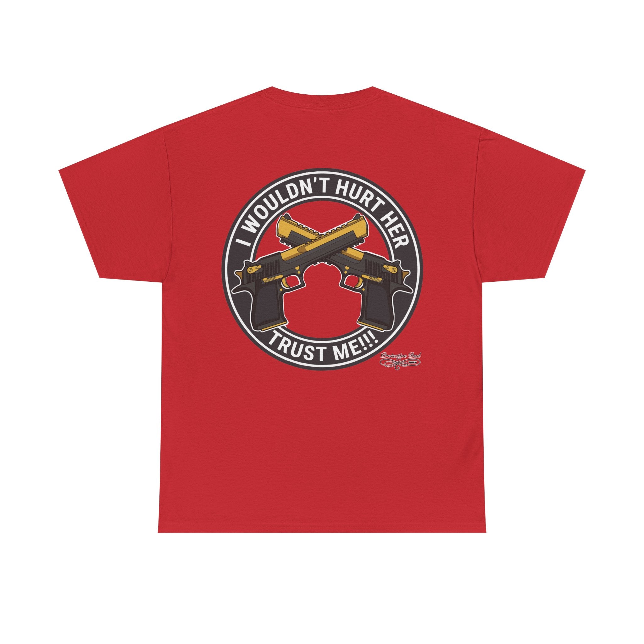 Protective Dad Pistols T-Shirt | Here’s Your Warning