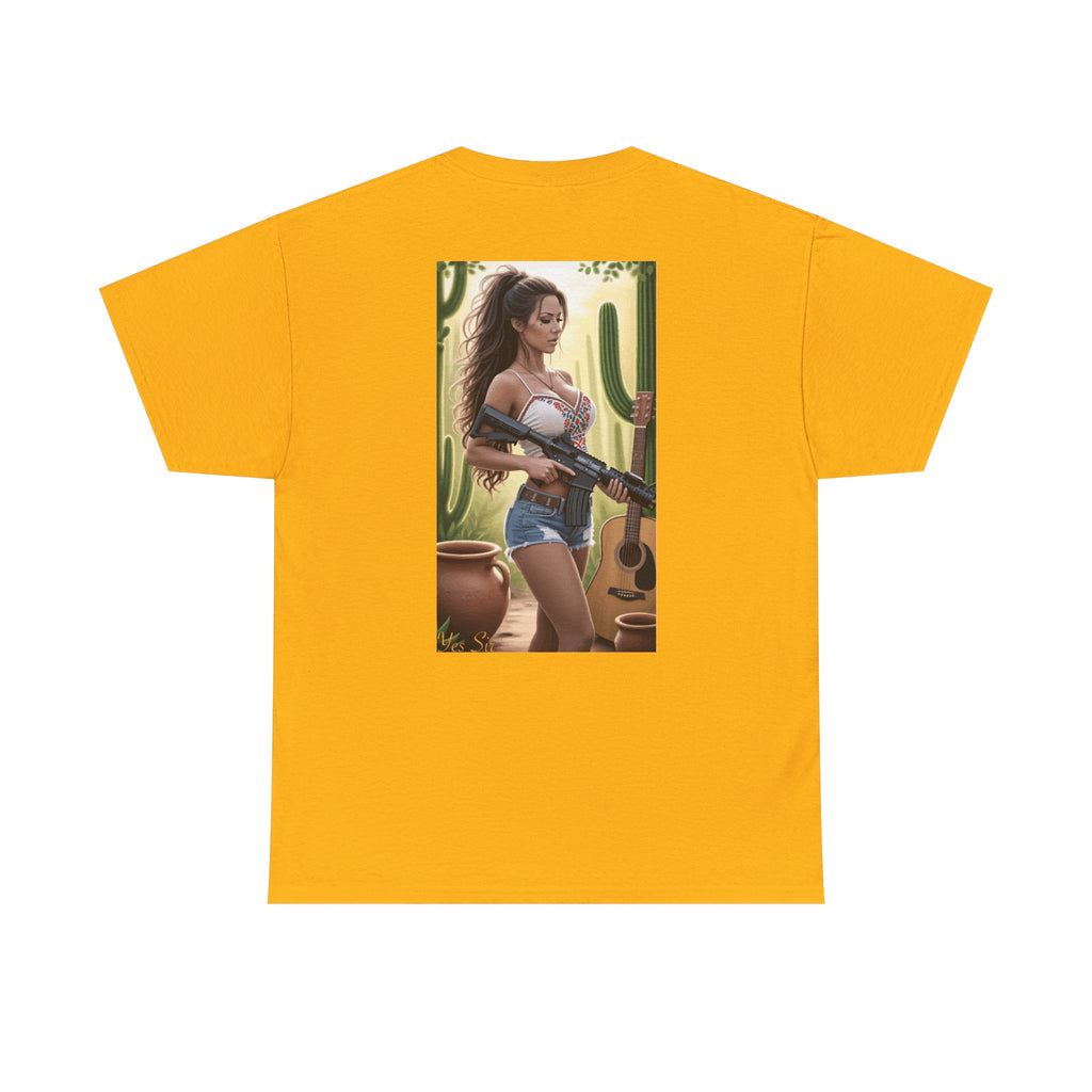 Nice Guitar-Yes Sir T-Shirt | Parental Advisory for the Bearded