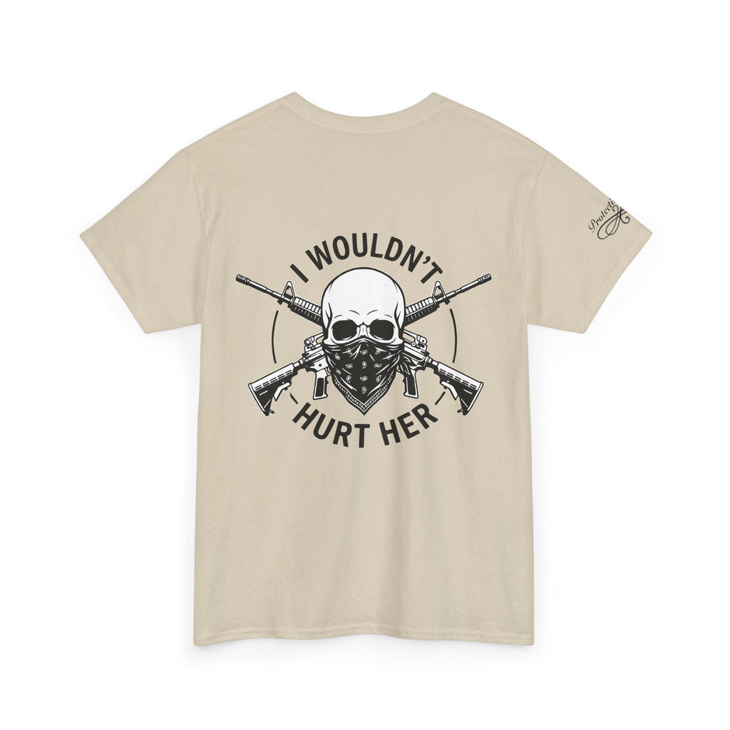 Protective Dad Assault Rifles T-Shirt | Here’s Your Warning