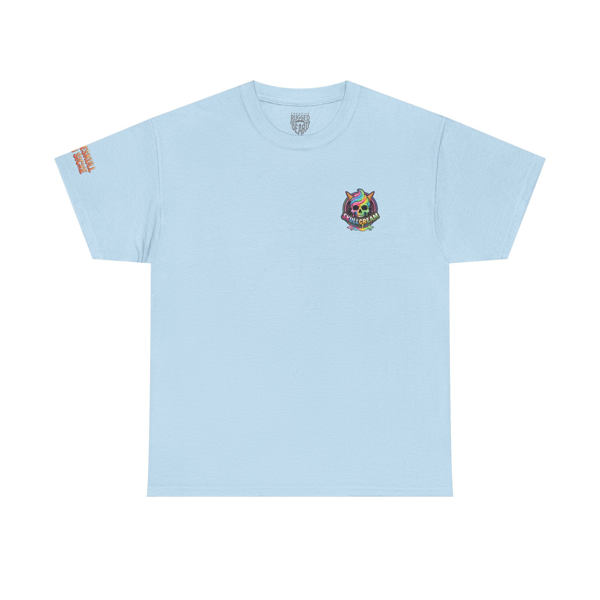 Skullcream-Orangeskull Cream Sickle T-Shirt | Colorful Drip Graphic Tee