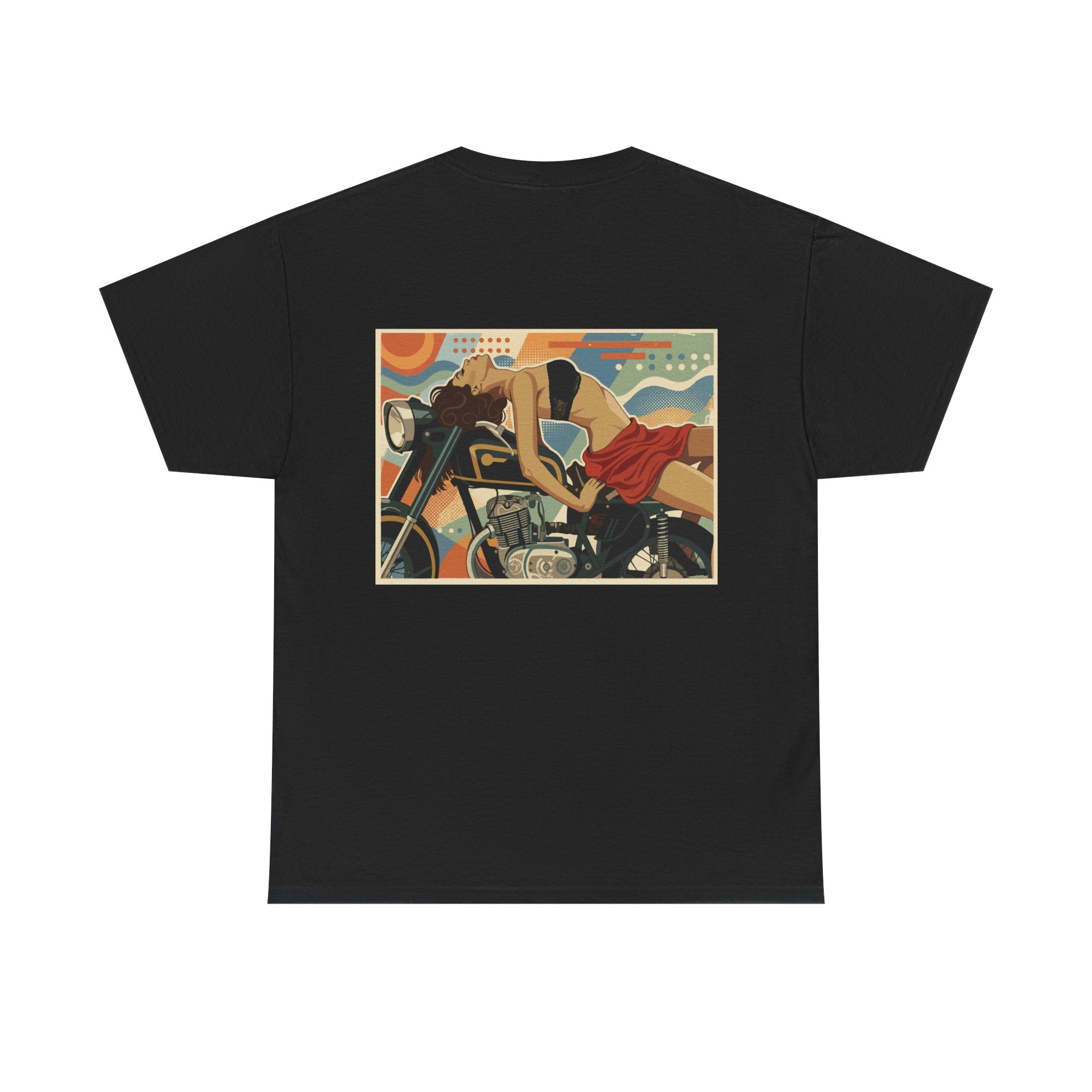 Yes Sir-Pin Up Biker T-Shirt | Parental Advisory  for the Bearded