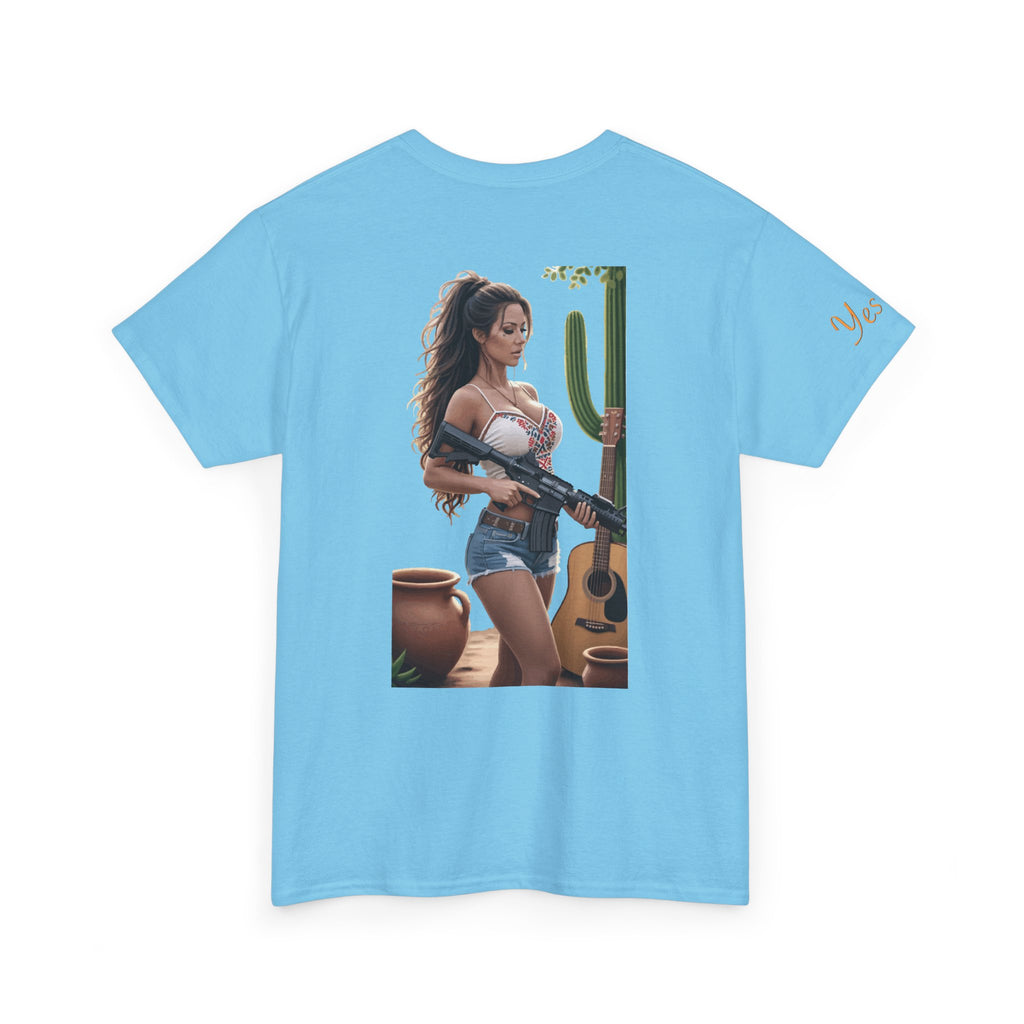 Nice Guitar-Yes Sir T-Shirt | Parental Advisory for the Bearded