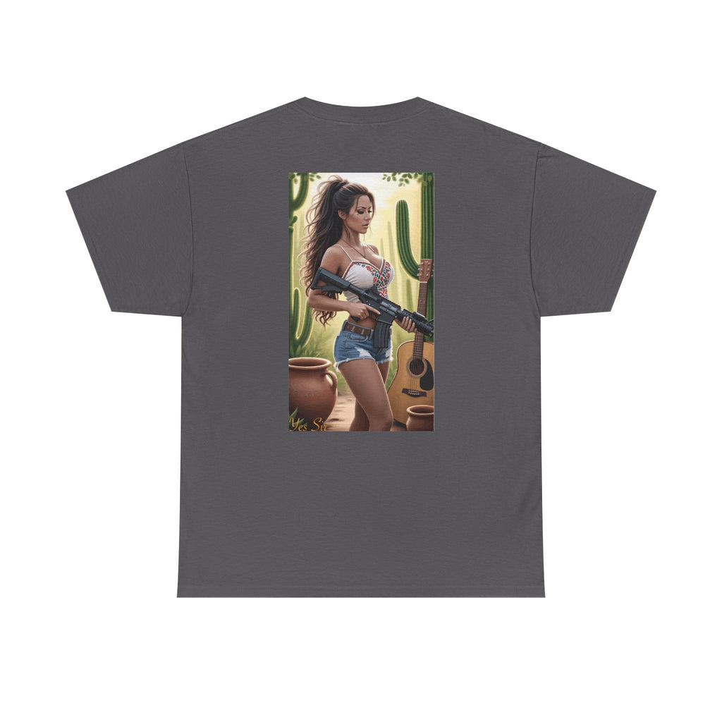 Nice Guitar-Yes Sir T-Shirt | Parental Advisory for the Bearded