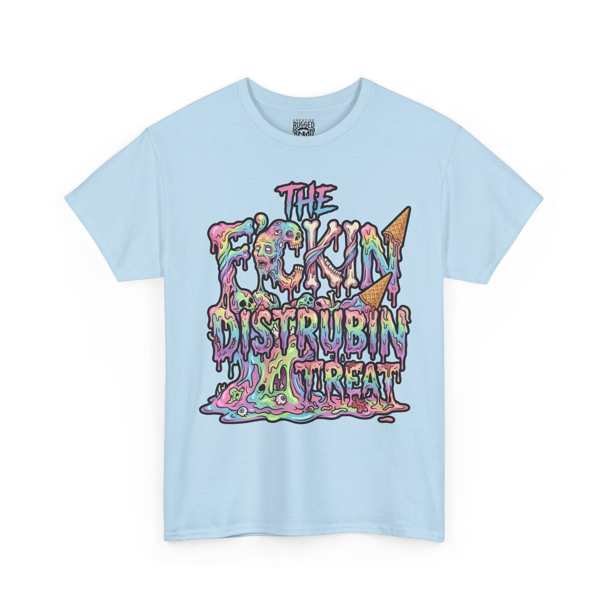 Cotton Candy Skullcream T Shirt — 'Sticky Fingers' Graphic T-Shirt