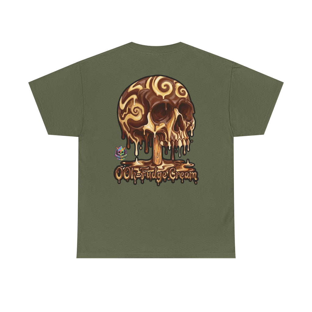 Skullcream-Ooh-Fudge Cream T-Shirt | Colorful Drip Graphic Tee