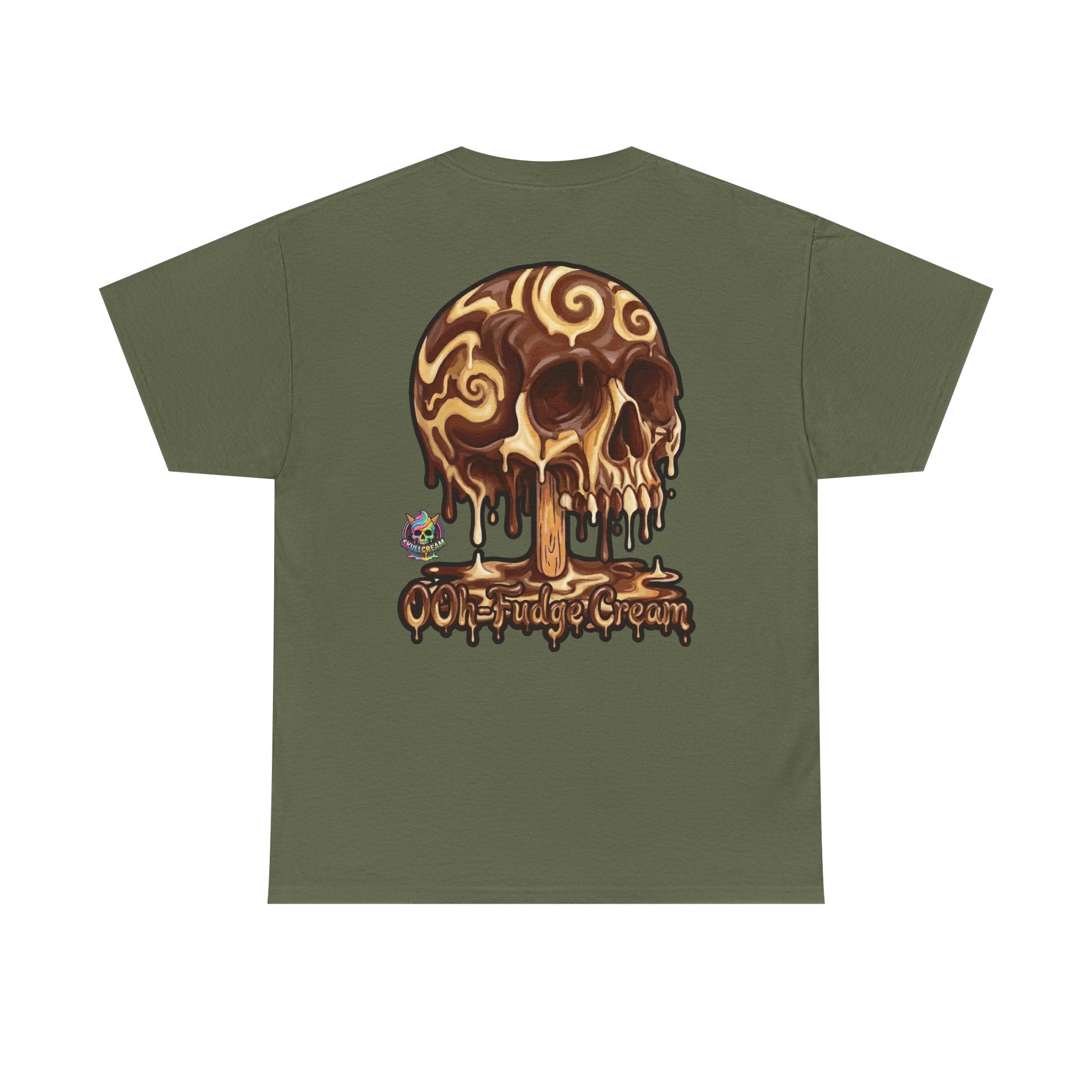 Skullcream-Ooh-Fudge Cream T-Shirt | Colorful Drip Graphic Tee
