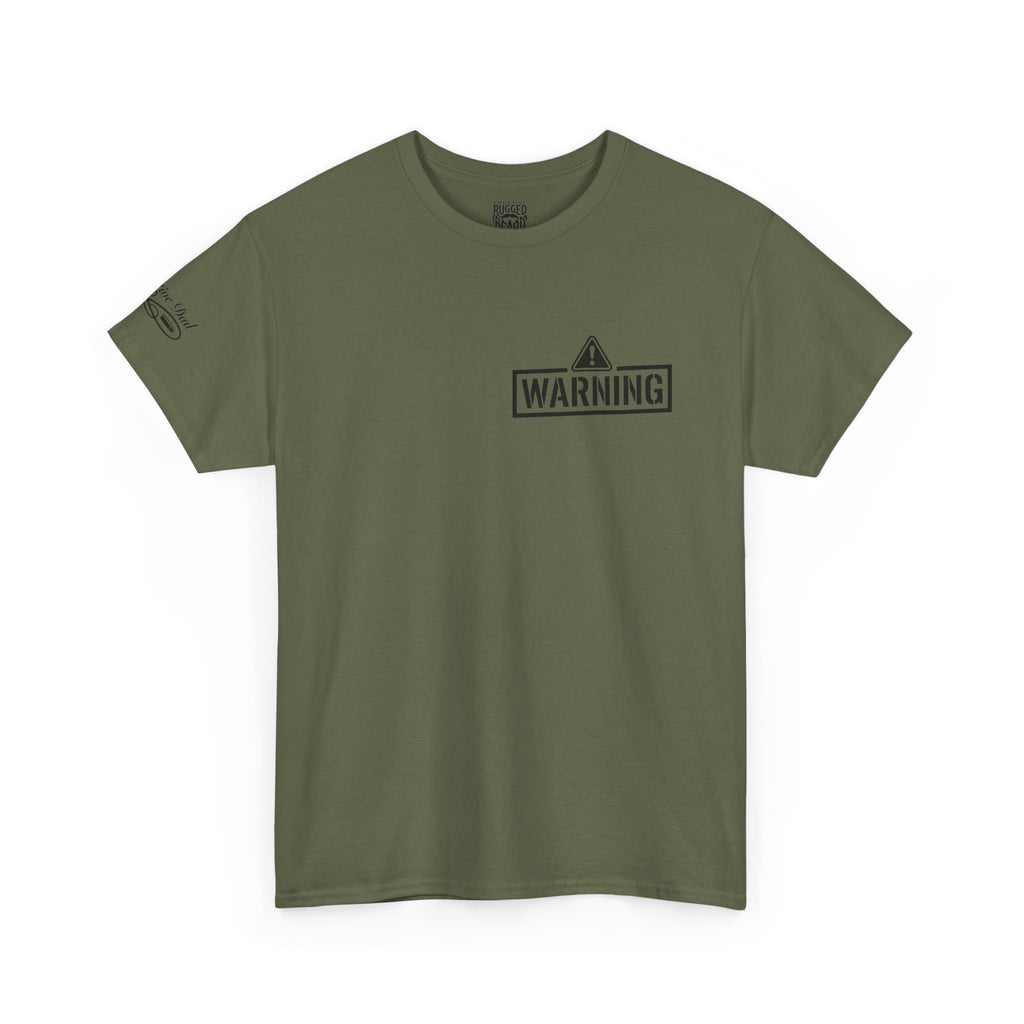 Protective Dad Sawed Off Shotguns T-Shirt | Here’s Your Warning