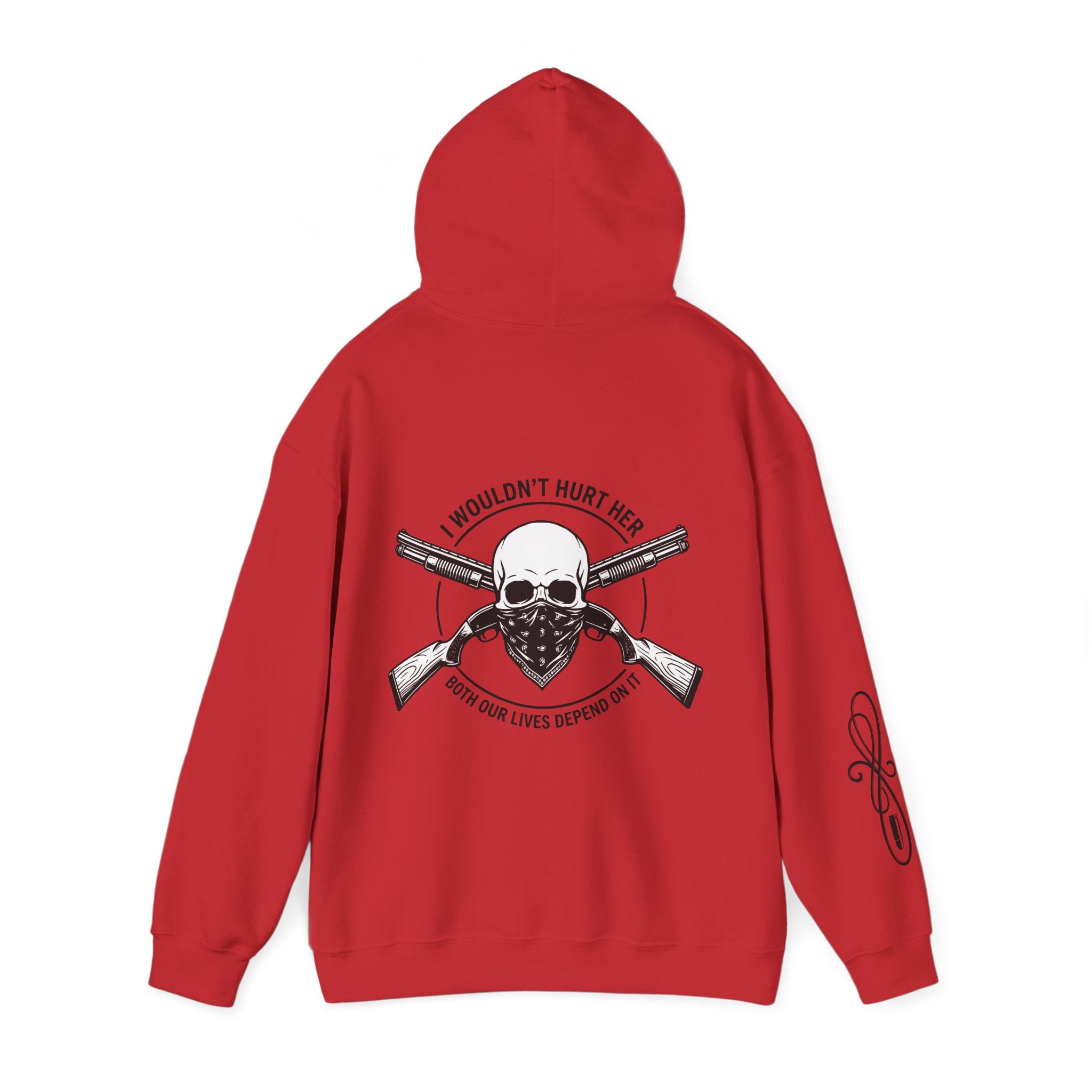 Protective Dad-Shotguns Hoodie | Here’s Your Warning | Black Font