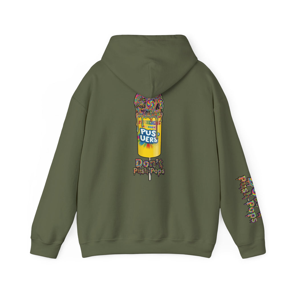 Skullcream-Don’t Push-Pops Hoodie | Dripping Skull Graphic