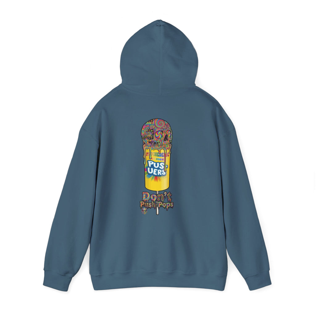 Skullcream-Don’t Push-Pops Hoodie | Dripping Skull Graphic