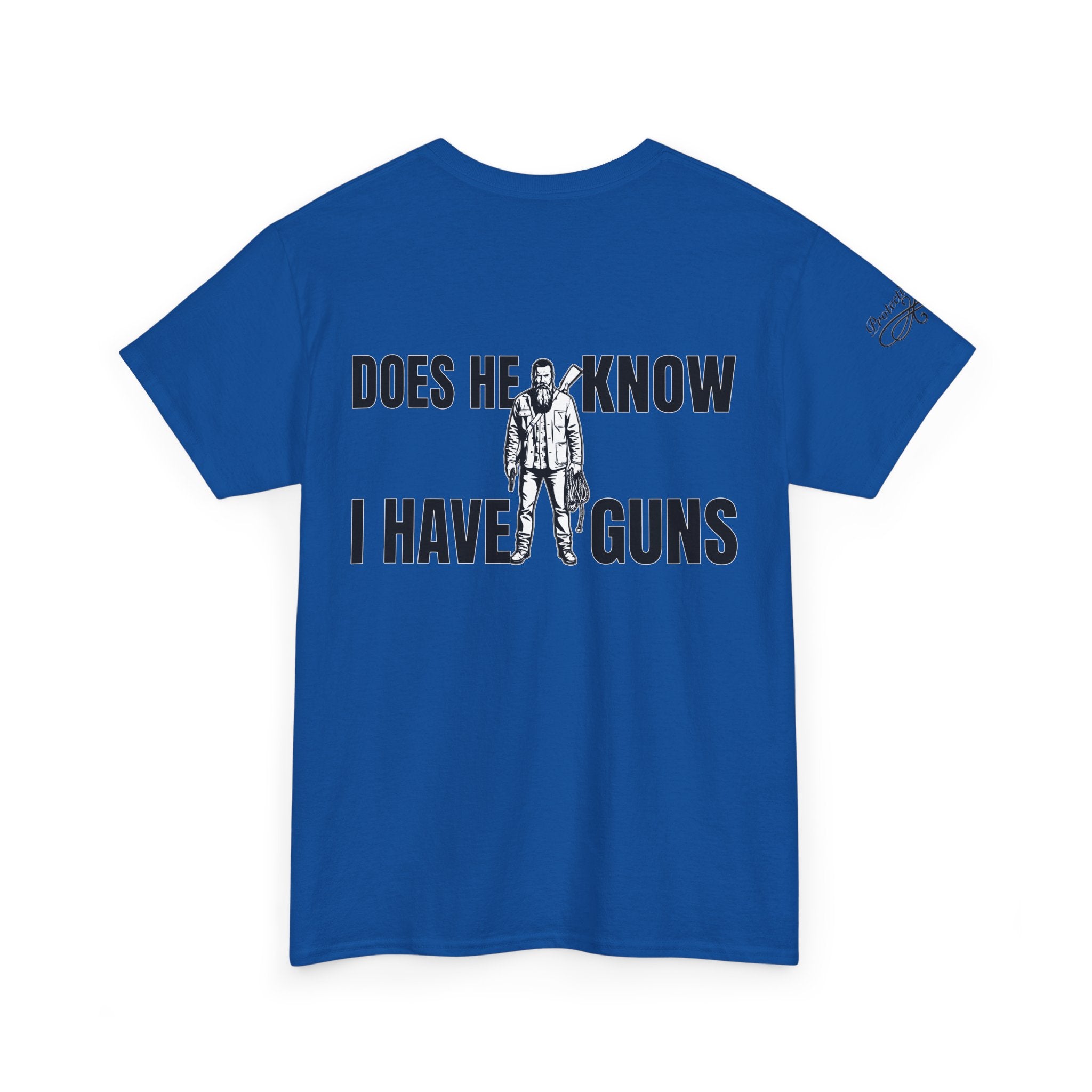 Protective Dad Does He Know T-Shirt| Here’s Your Warning
