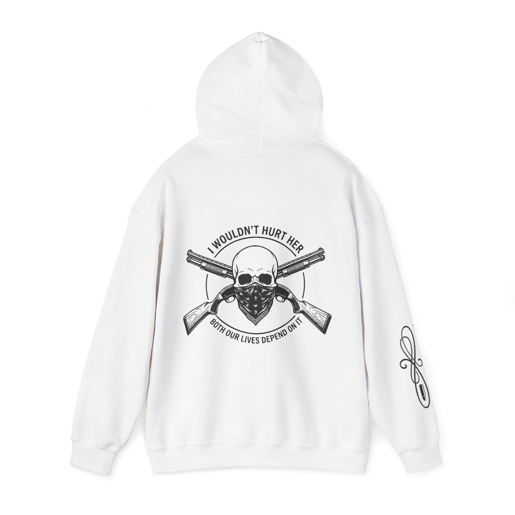 Protective Dad-Shotguns Hoodie | Here’s Your Warning | Black Font