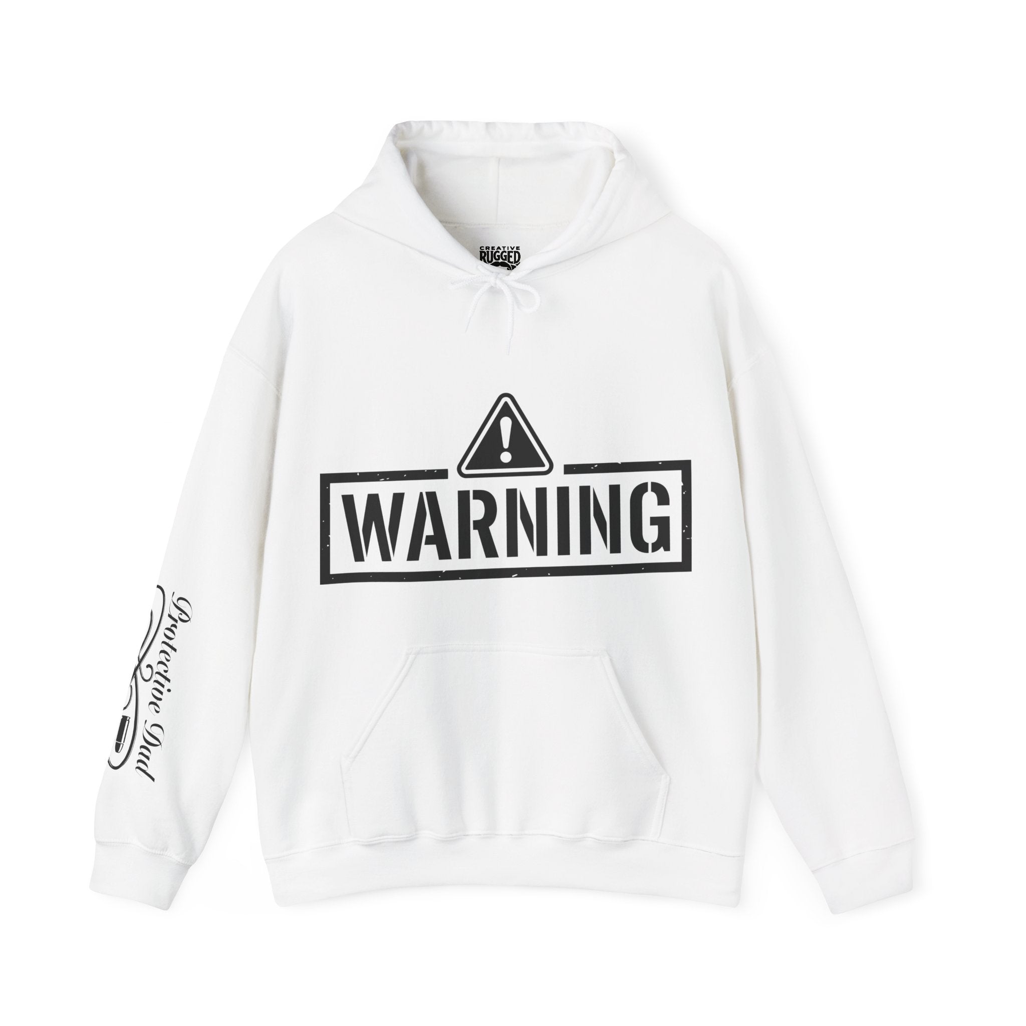 Protective Dad-Lever Actions Hoodie | Here’s Your Warning | Black Font