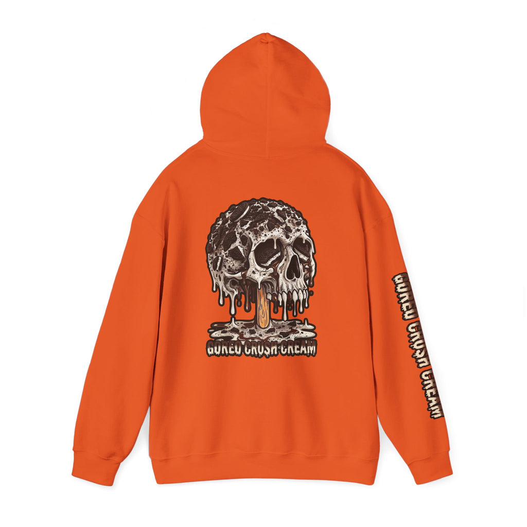 Skullcream-Goreo Crush Cream Hoodie | Dripping Skull Graphic
