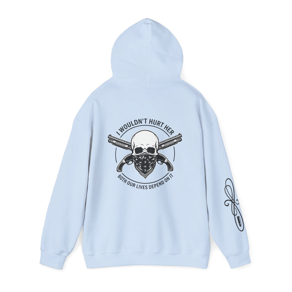 Protective Dad Sawed Off Shotguns - Hoodie | Here’s Your Warning