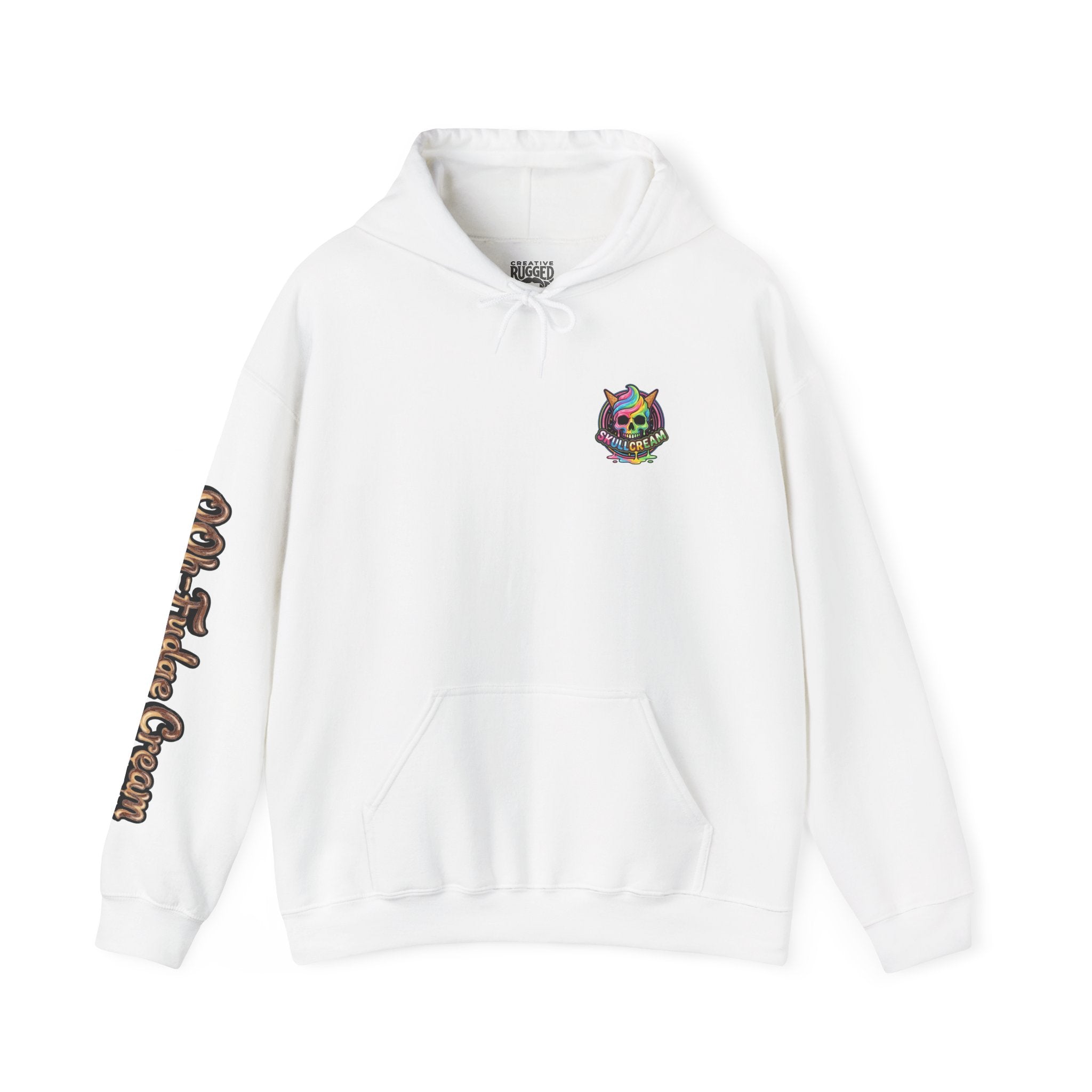 Skullcream-Ooh-Fudge Cream Hoodie | Dripping Skull Graphic