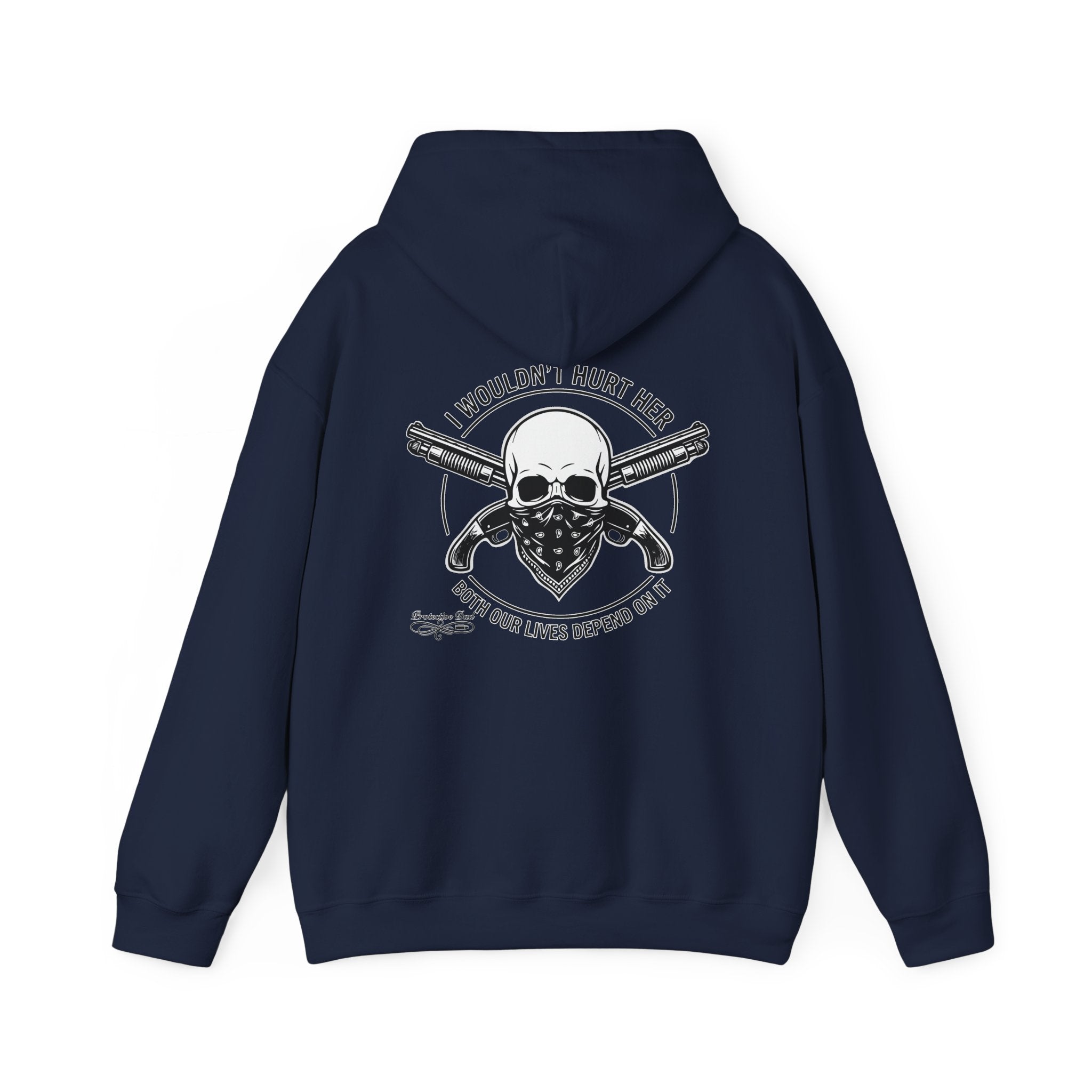 Protective Dad Sawed Off Shotguns - Hoodie | Here’s Your Warning