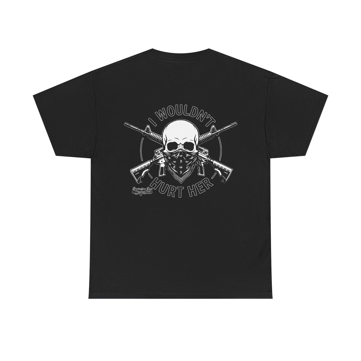 Protective Dad Assault Rifles T-Shirt | Here’s Your Warning