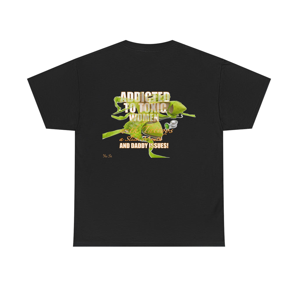 Addicted | Yes Sir T Shirt | Recovering Addict Green Graphic T Shirt