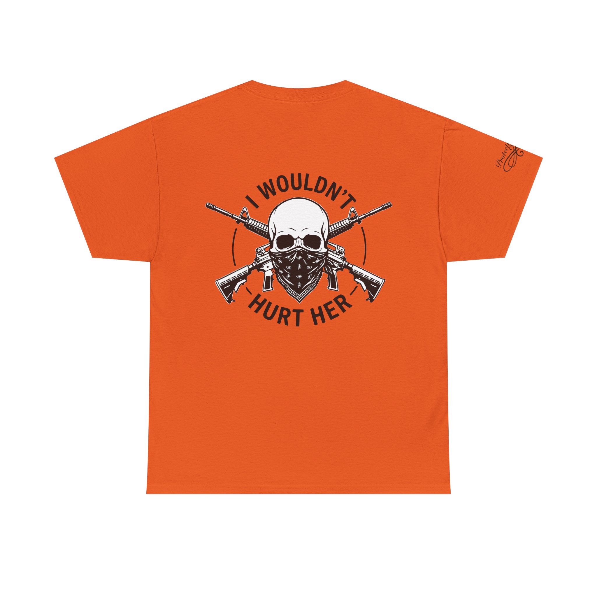 Protective Dad Assault Rifles T-Shirt | Here’s Your Warning