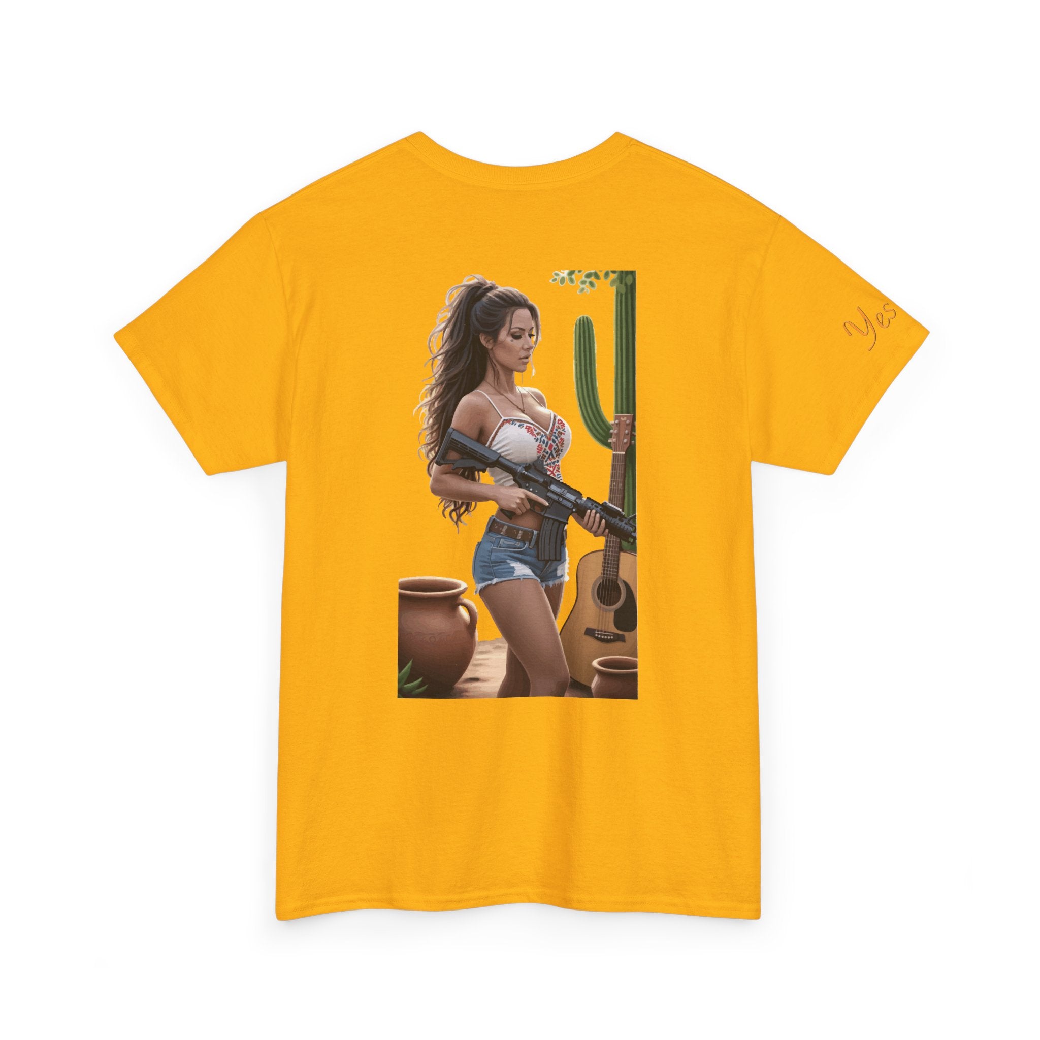Nice Guitar-Yes Sir T-Shirt | Parental Advisory for the Bearded