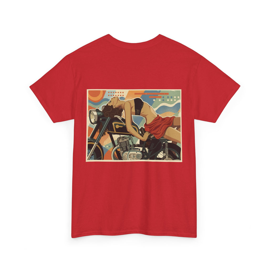 Yes Sir-Pin Up Biker T-Shirt | Parental Advisory  for the Bearded