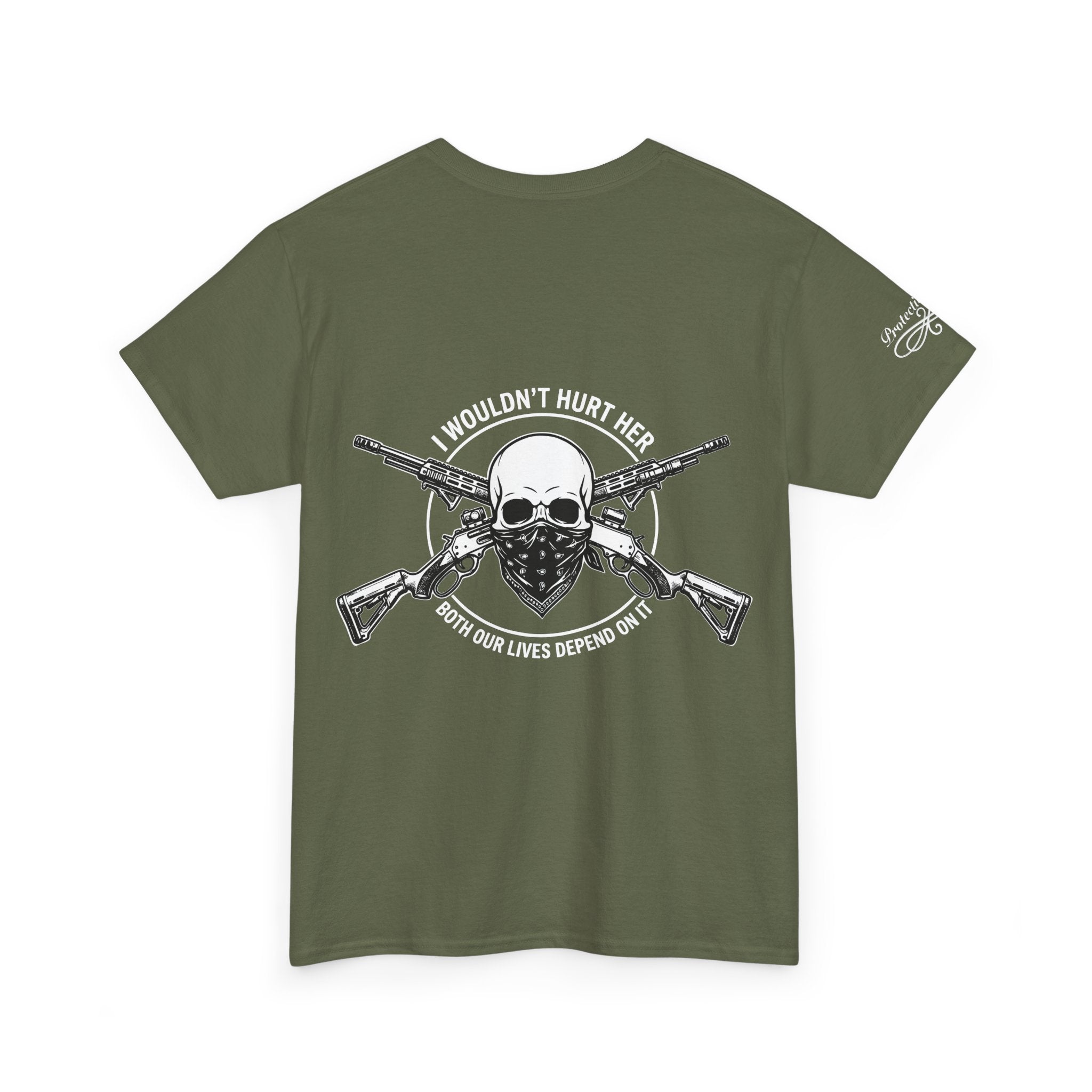 Protective Dad-Lever Actions T-Shirt | Here’s Your Warning | White Font