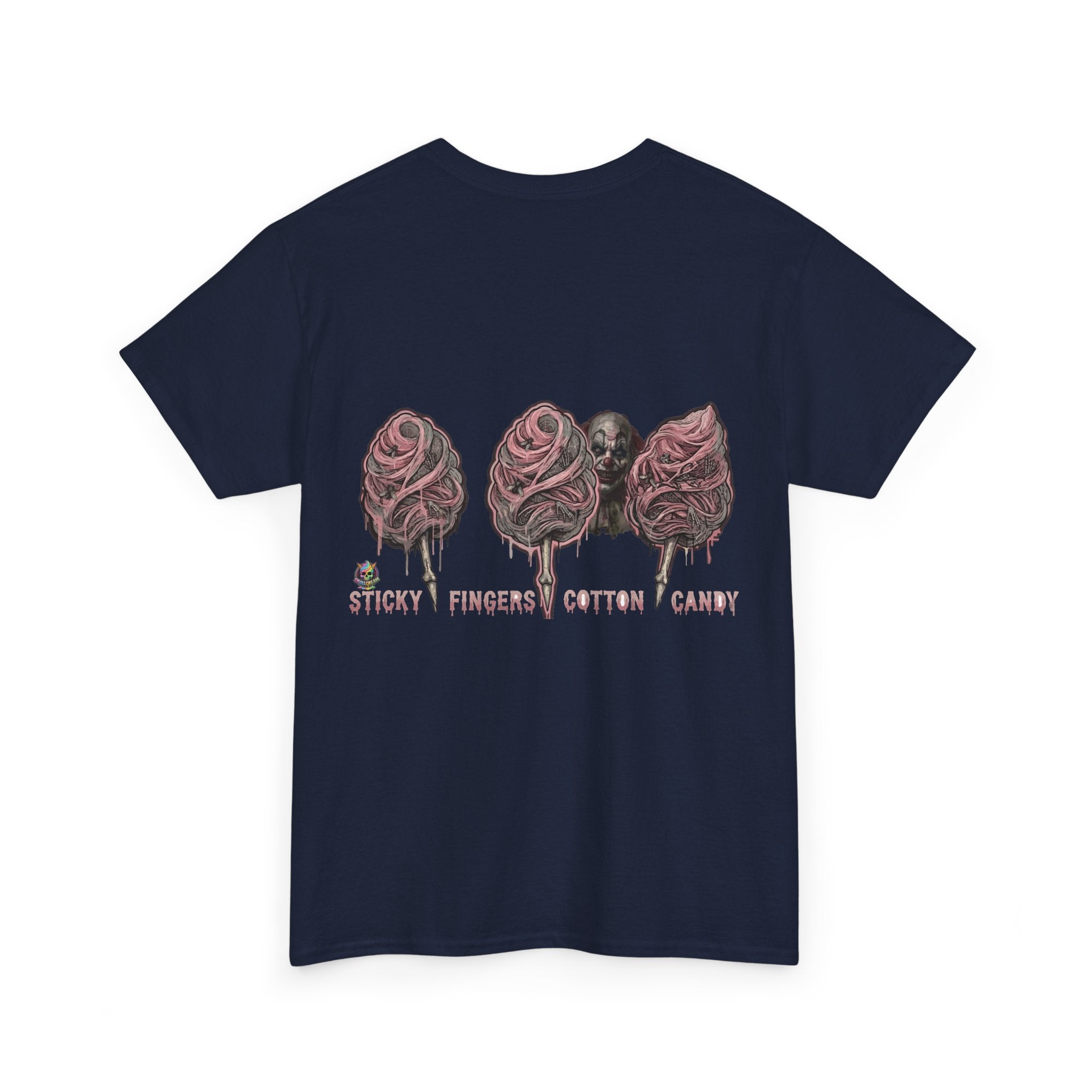 Cotton Candy Skullcream T Shirt — 'Sticky Fingers' Graphic T-Shirt