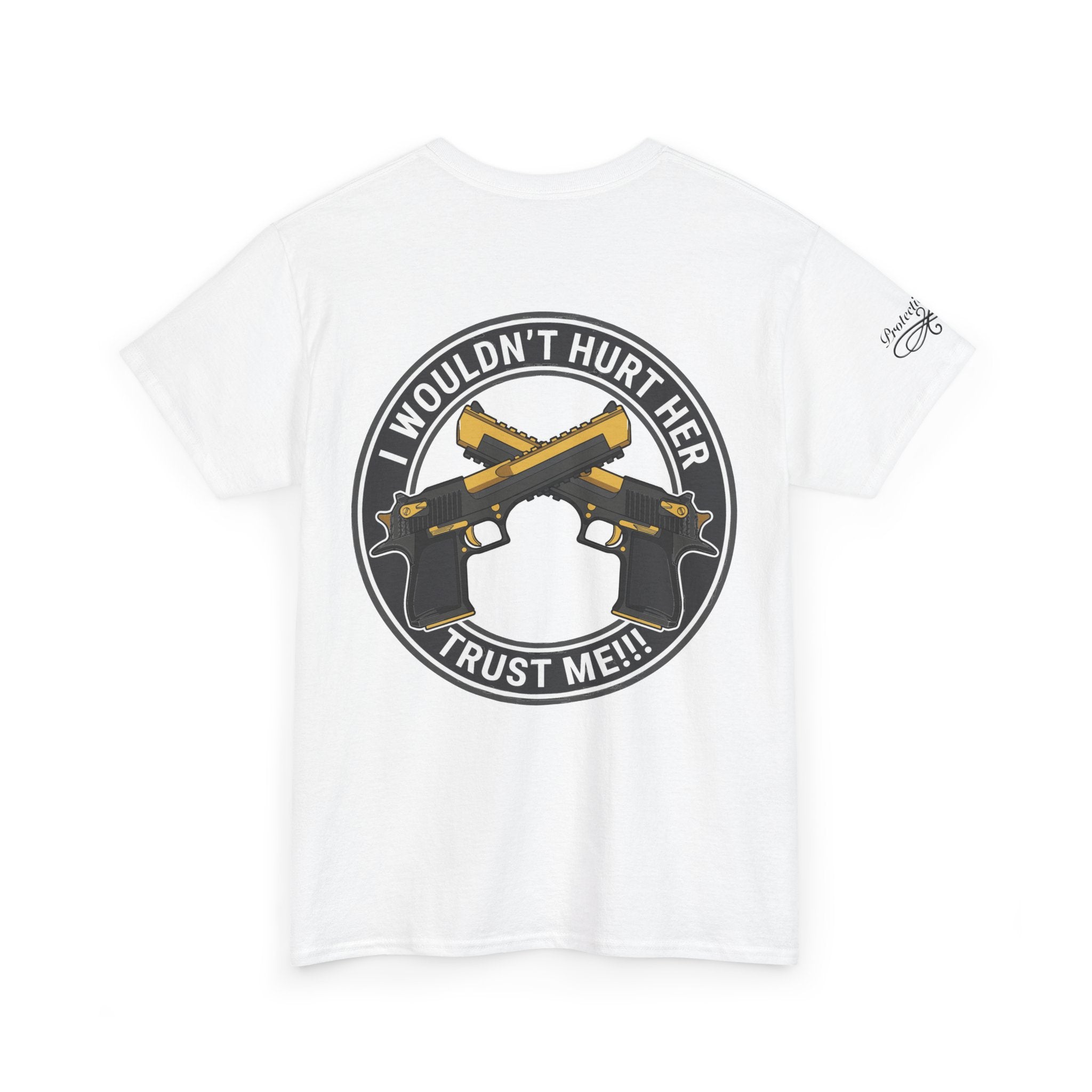 Protective Dad Pistols T-Shirt | Here’s Your Warning
