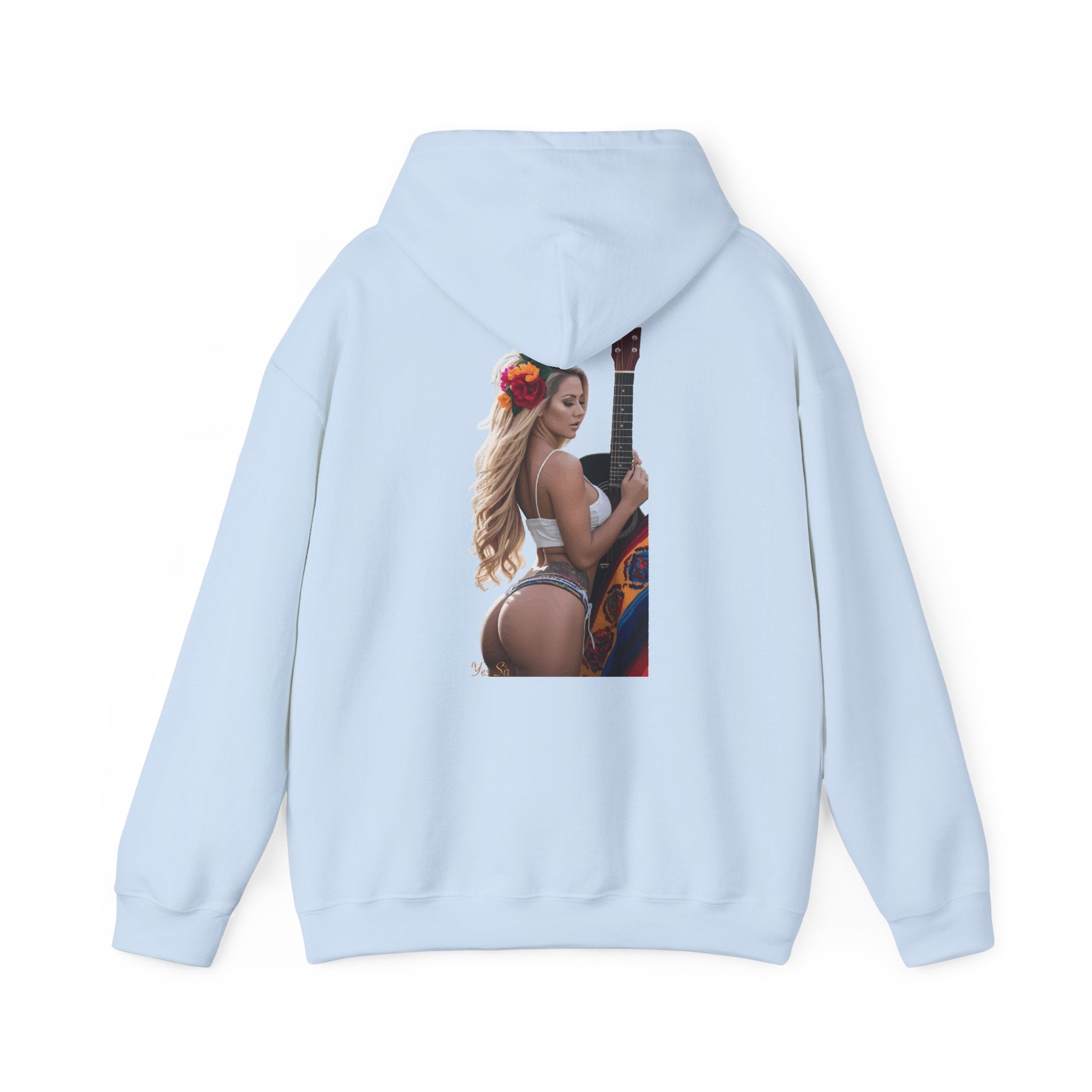 Pretty Flowers Yes Sir Hoodie | Parental Advisory  for the Bearded
