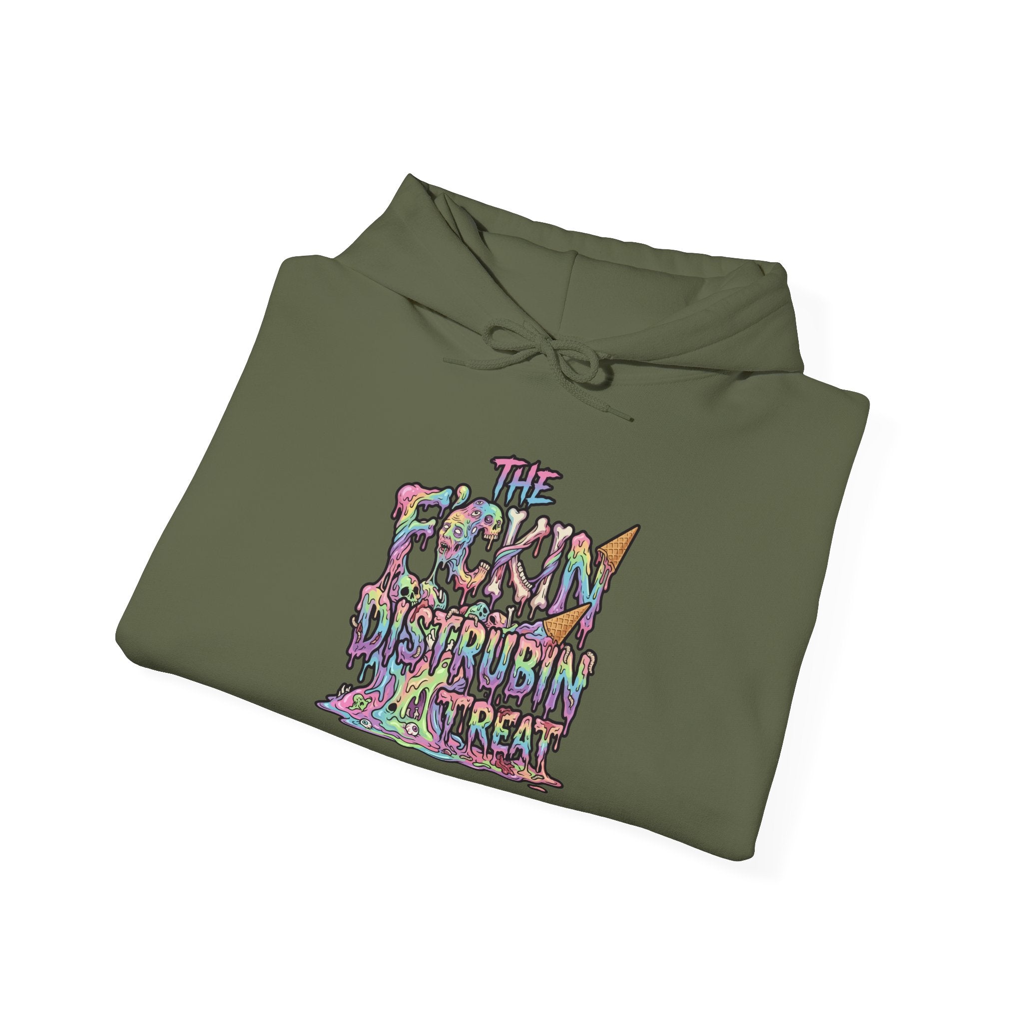 Cotton Candy Skullcream Hoodie — Sticky Fingers Band Graphic Pullover