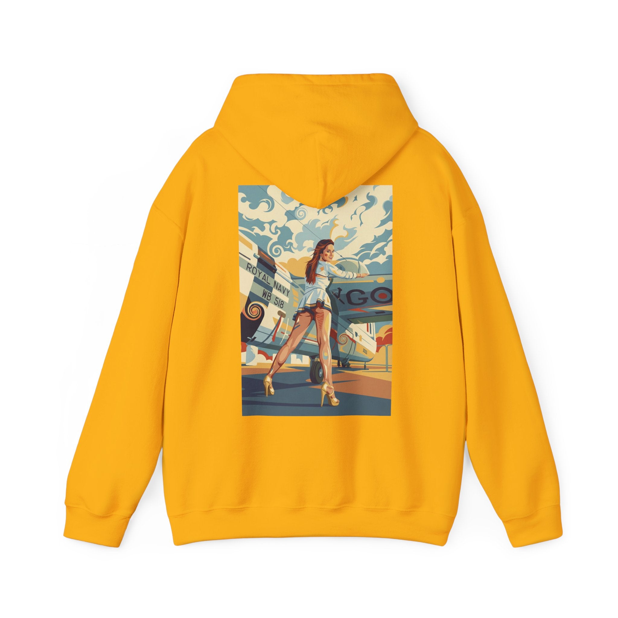 Good Girls-Pin Up Stewardess Hoodie | Parental Advisory  for the Bearded