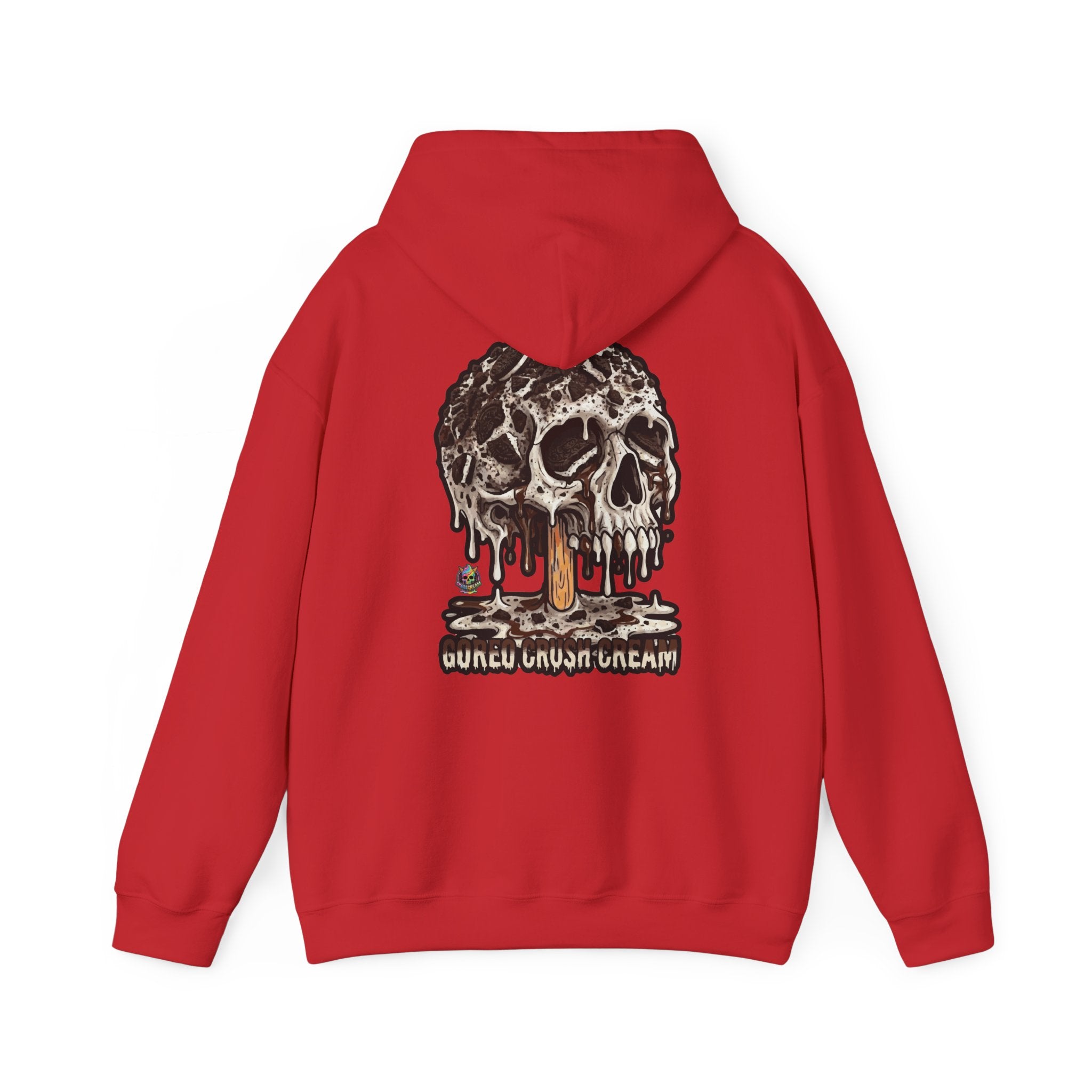 Skullcream-Goreo Crush Cream Hoodie | Dripping Skull Graphic