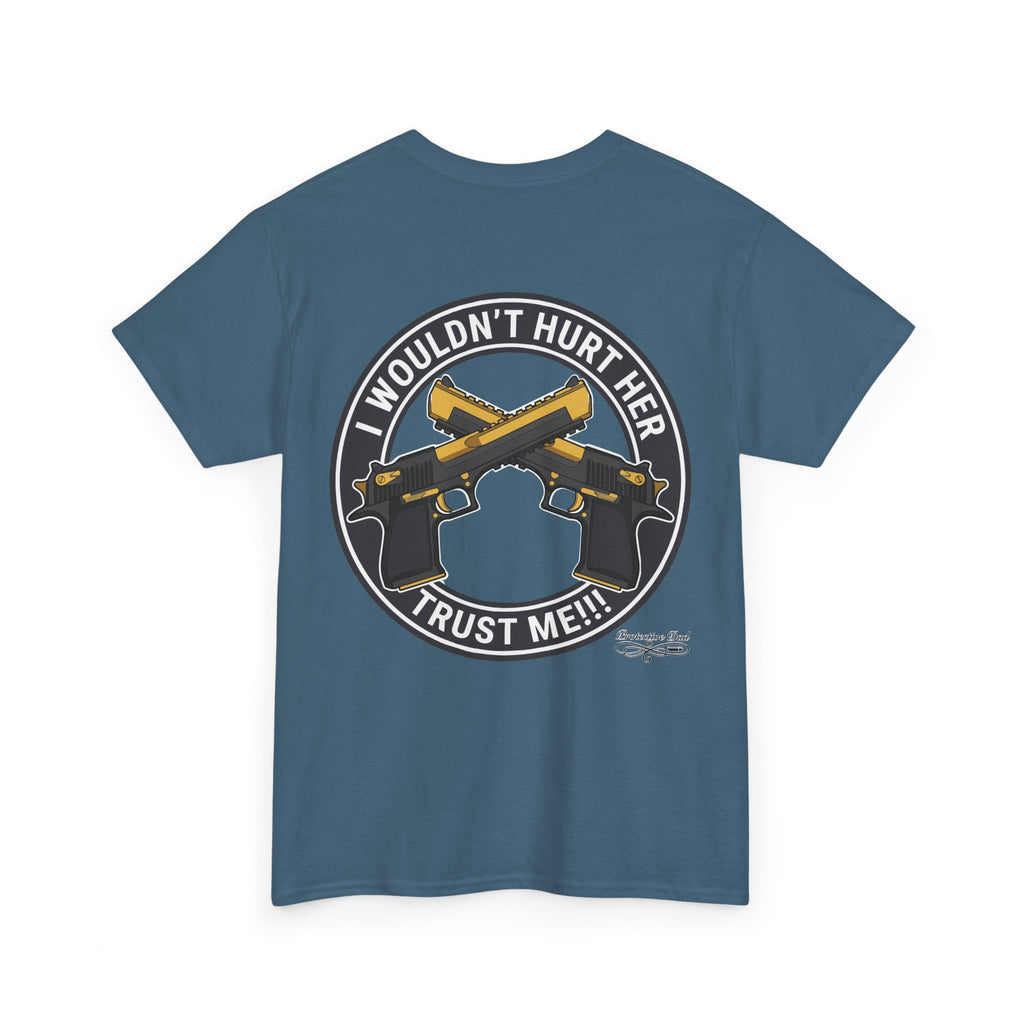 Protective Dad Pistols T-Shirt | Here’s Your Warning