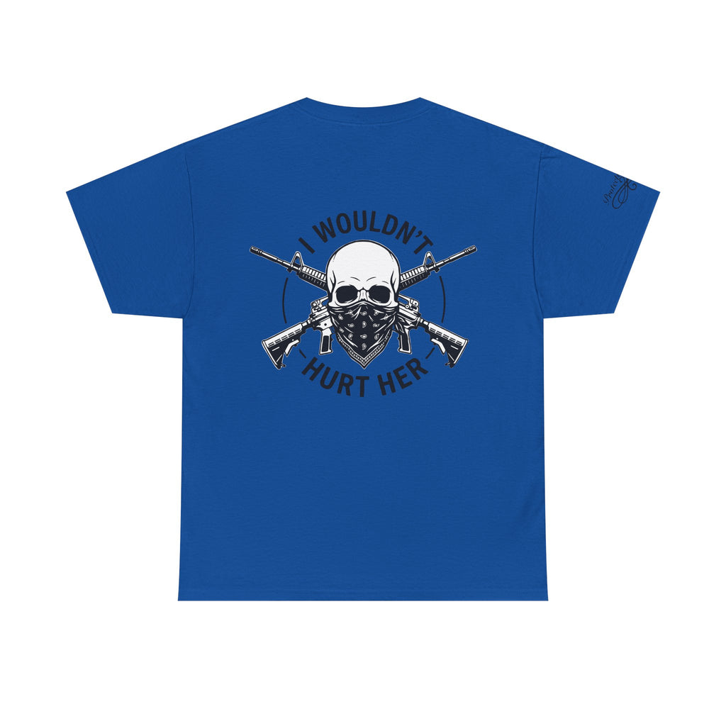 Protective Dad Assault Rifles T-Shirt | Here’s Your Warning