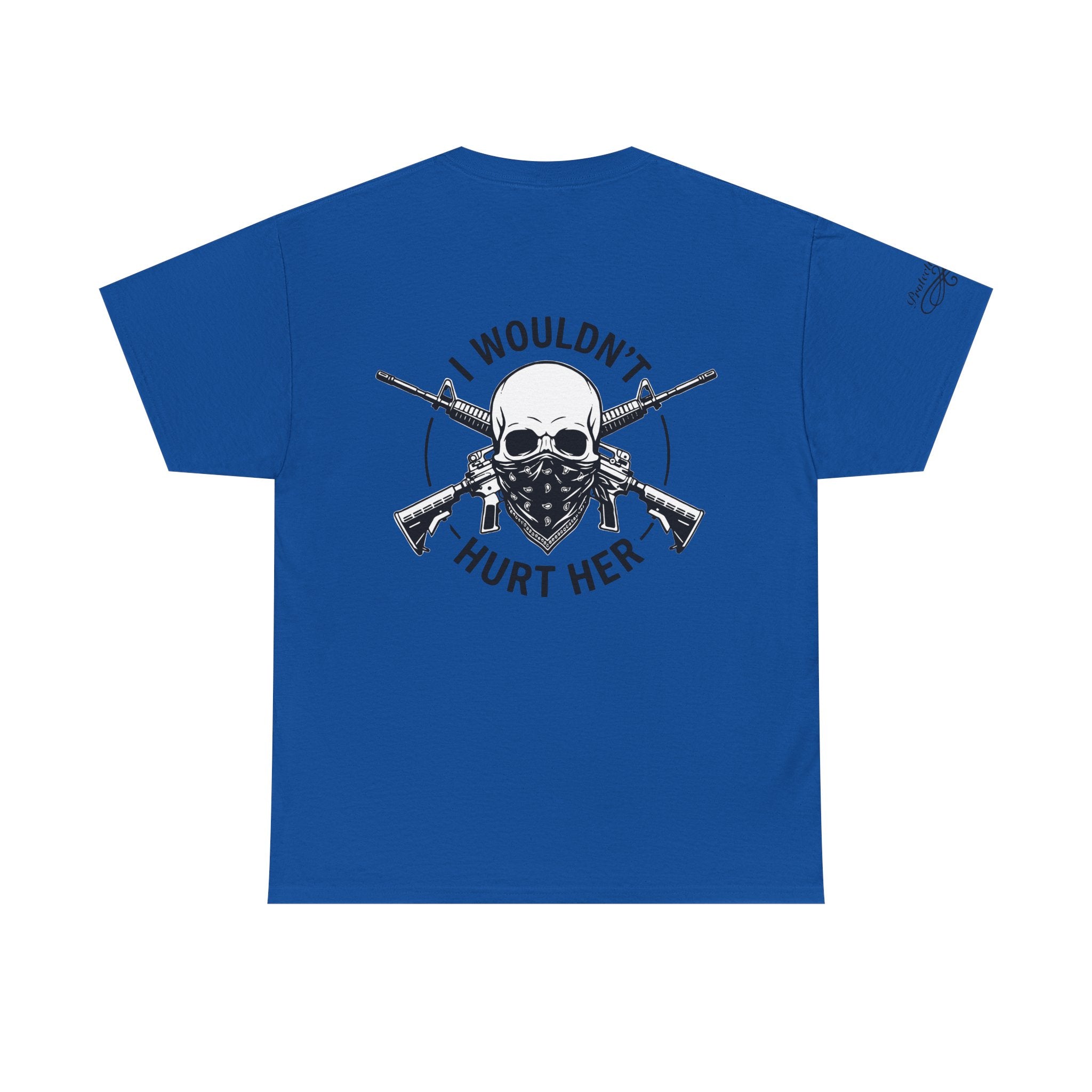 Protective Dad Assault Rifles T-Shirt | Here’s Your Warning